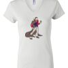 Women's Short Sleeve V-Neck T-Shirt Thumbnail