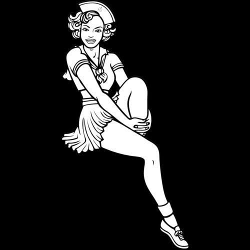 ES2pinup005bw Thumbnail