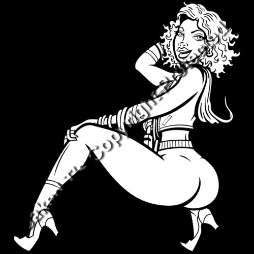 ES3pinup10BW Thumbnail