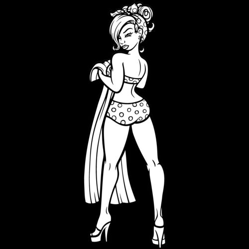 ES3pinup02bw Thumbnail