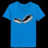 Ladies’  Junior Fine Jersey V-Neck Longer Length T-Shirt Thumbnail