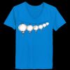 Ladies’  Junior Fine Jersey V-Neck Longer Length T-Shirt Thumbnail
