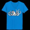 Ladies’  Junior Fine Jersey V-Neck Longer Length T-Shirt Thumbnail