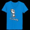 Ladies’  Junior Fine Jersey V-Neck Longer Length T-Shirt Thumbnail