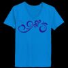 Ladies’  Junior Fine Jersey V-Neck Longer Length T-Shirt Thumbnail