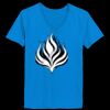 Ladies’  Junior Fine Jersey V-Neck Longer Length T-Shirt Thumbnail