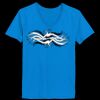 Ladies’  Junior Fine Jersey V-Neck Longer Length T-Shirt Thumbnail