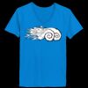 Ladies’  Junior Fine Jersey V-Neck Longer Length T-Shirt Thumbnail
