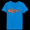 Ladies’  Junior Fine Jersey V-Neck Longer Length T-Shirt Thumbnail