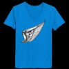 Ladies’  Junior Fine Jersey V-Neck Longer Length T-Shirt Thumbnail
