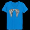 Ladies’  Junior Fine Jersey V-Neck Longer Length T-Shirt Thumbnail