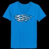 Ladies’  Junior Fine Jersey V-Neck Longer Length T-Shirt Thumbnail