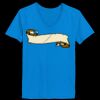 Ladies’  Junior Fine Jersey V-Neck Longer Length T-Shirt Thumbnail