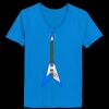Ladies’  Junior Fine Jersey V-Neck Longer Length T-Shirt Thumbnail