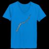Ladies’  Junior Fine Jersey V-Neck Longer Length T-Shirt Thumbnail