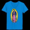 Ladies’  Junior Fine Jersey V-Neck Longer Length T-Shirt Thumbnail