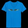 Ladies’  Junior Fine Jersey V-Neck Longer Length T-Shirt Thumbnail