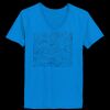 Ladies’  Junior Fine Jersey V-Neck Longer Length T-Shirt Thumbnail