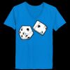 Ladies’  Junior Fine Jersey V-Neck Longer Length T-Shirt Thumbnail