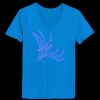 Ladies’  Junior Fine Jersey V-Neck Longer Length T-Shirt Thumbnail