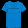 Ladies’  Junior Fine Jersey V-Neck Longer Length T-Shirt Thumbnail
