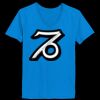 Ladies’  Junior Fine Jersey V-Neck Longer Length T-Shirt Thumbnail