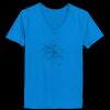 Ladies’  Junior Fine Jersey V-Neck Longer Length T-Shirt Thumbnail