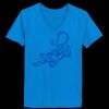 Ladies’  Junior Fine Jersey V-Neck Longer Length T-Shirt Thumbnail