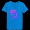 Ladies’  Junior Fine Jersey V-Neck Longer Length T-Shirt Thumbnail