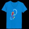 Ladies’  Junior Fine Jersey V-Neck Longer Length T-Shirt Thumbnail
