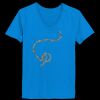 Ladies’  Junior Fine Jersey V-Neck Longer Length T-Shirt Thumbnail