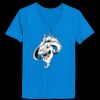 Ladies’  Junior Fine Jersey V-Neck Longer Length T-Shirt Thumbnail