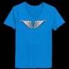 Ladies’  Junior Fine Jersey V-Neck Longer Length T-Shirt Thumbnail