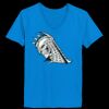 Ladies’  Junior Fine Jersey V-Neck Longer Length T-Shirt Thumbnail