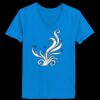 Ladies’  Junior Fine Jersey V-Neck Longer Length T-Shirt Thumbnail
