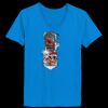 Ladies’  Junior Fine Jersey V-Neck Longer Length T-Shirt Thumbnail