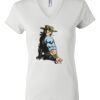 Women's Short Sleeve V-Neck T-Shirt Thumbnail