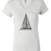 Women's Short Sleeve V-Neck T-Shirt Thumbnail