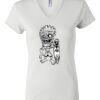Women's Short Sleeve V-Neck T-Shirt Thumbnail